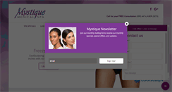 Desktop Screenshot of mystiquemedicalspa.com